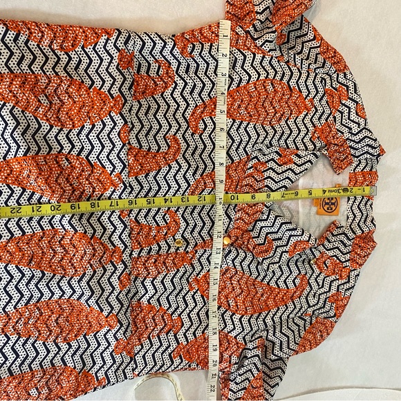 Tory Burch Thurman 100% Silk Dress with wrap belt - Picture 14 of 16